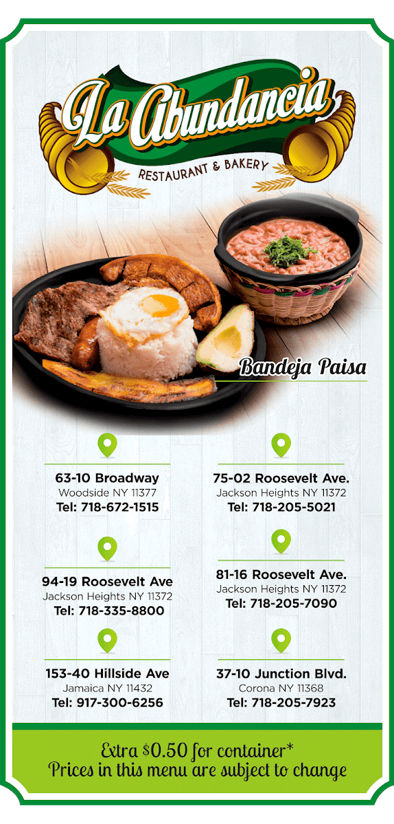 La Abundancia Menu - Image 6